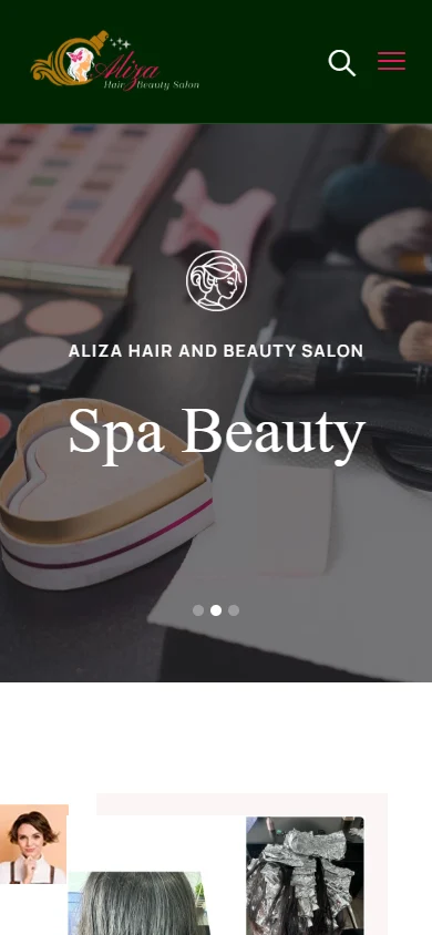 Aliza Hair & Beauty Salon mobile view