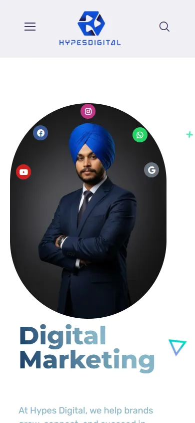 Hypes Digital mobile view